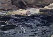 John Singer Sargent Salmon River painting